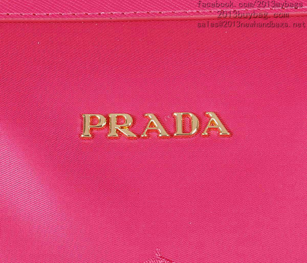 2014 Prada fabric shoulder bag BL4257 rose - Click Image to Close